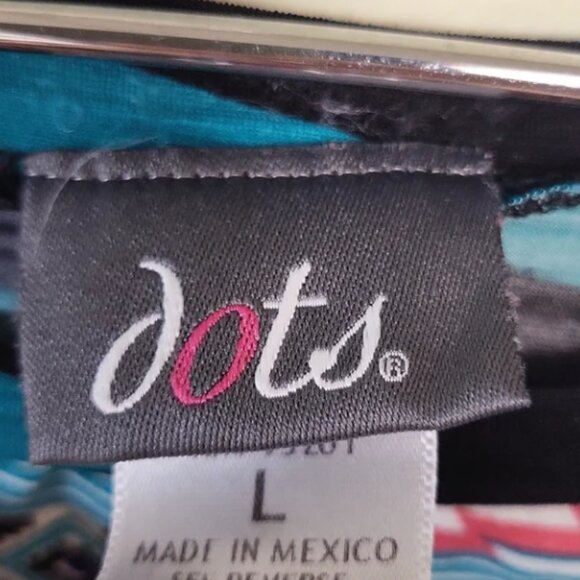 Dots Geometric Hi-Lo Shirt Size Large - Picture 8 of 11